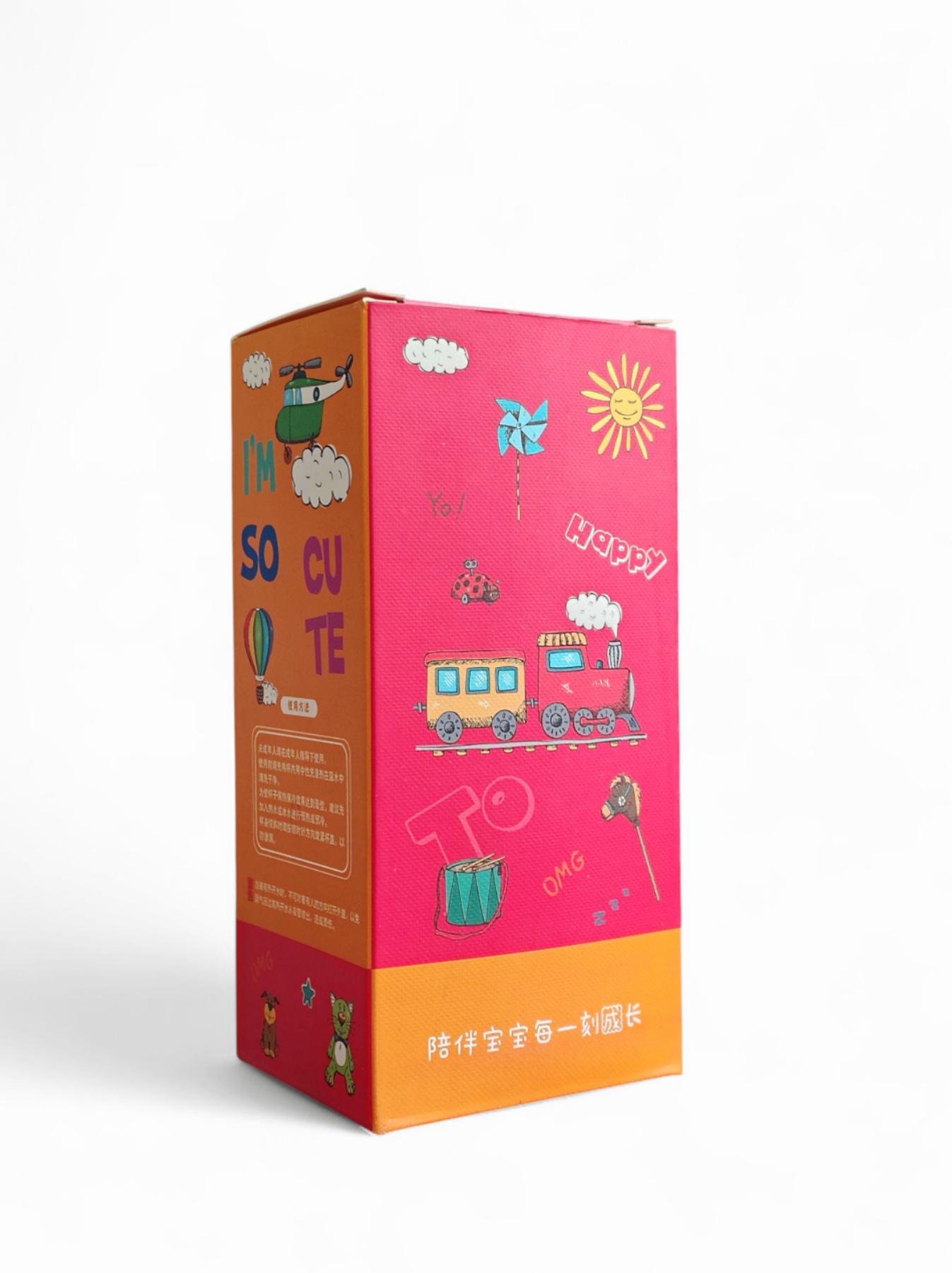 Термос дитячий Принцеса з трубочкою в чохлі 400 мл Рожевий - фото 5