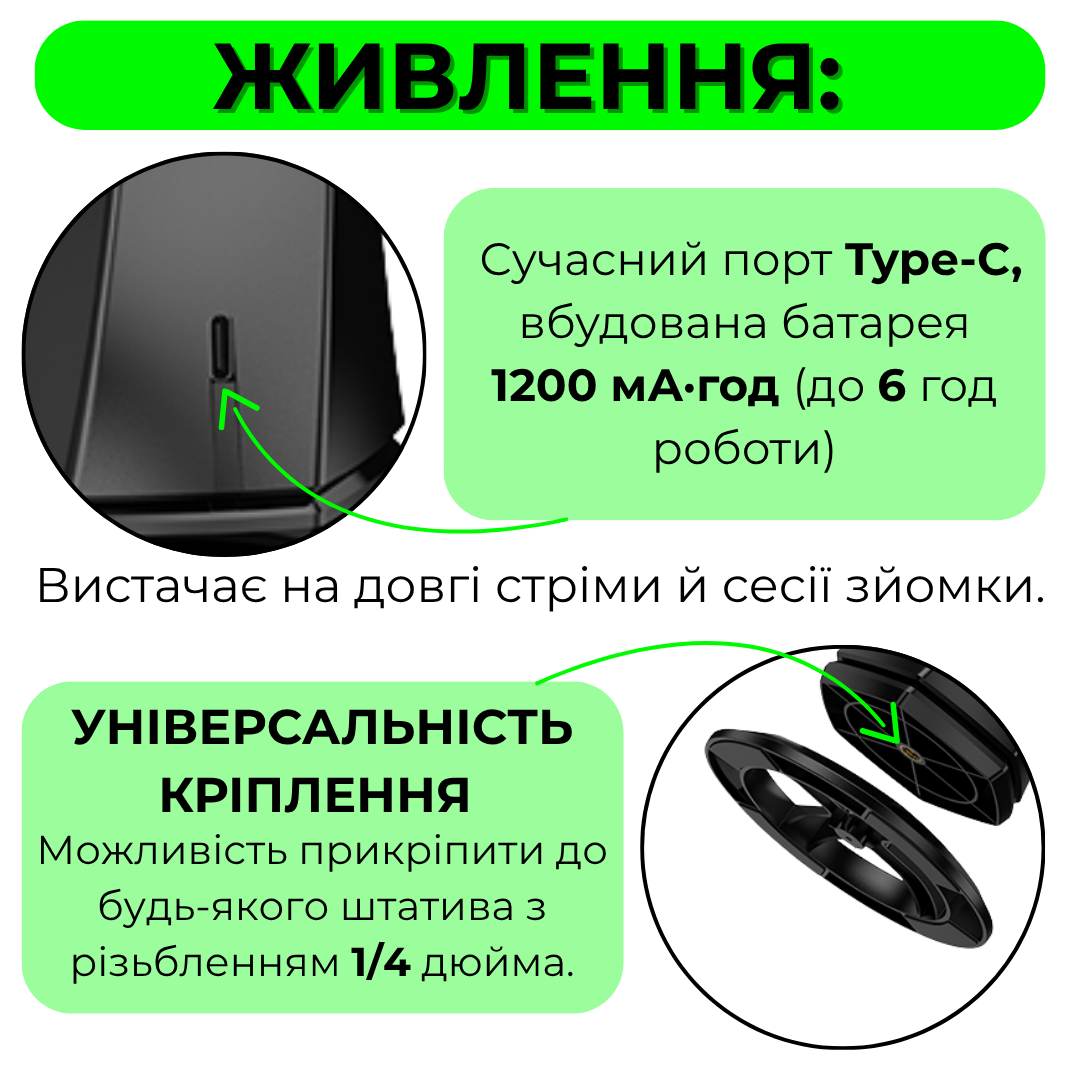 Смарт-штатив настільний Hoco з датчиком стеження поворотний 360° (K26) - фото 2 Смарт-штатив настільний Hoco з датчиком стеження поворотний 360° (K26) - фото 2