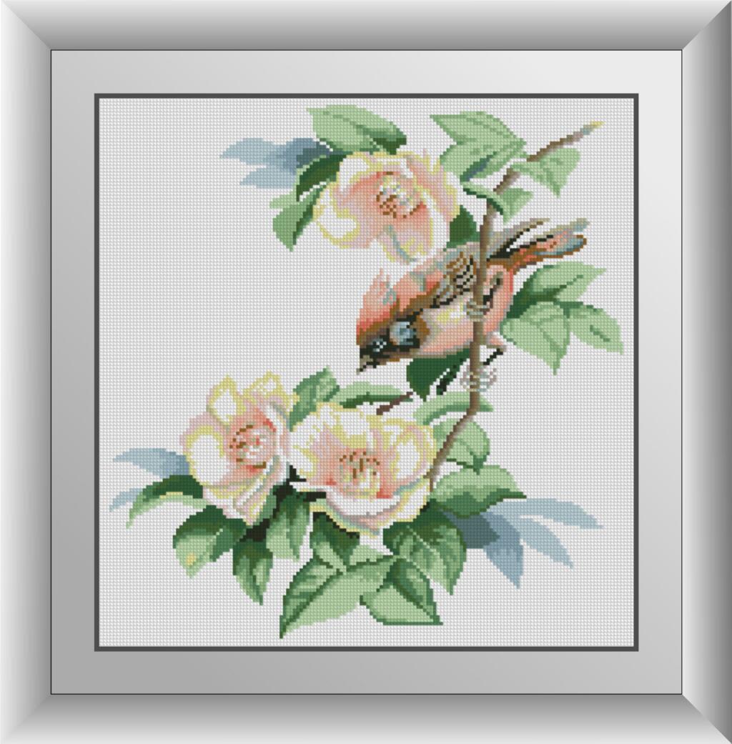 Алмазная мозаика Dream Art Цветочная гостья 40x41 см (DA.30184)