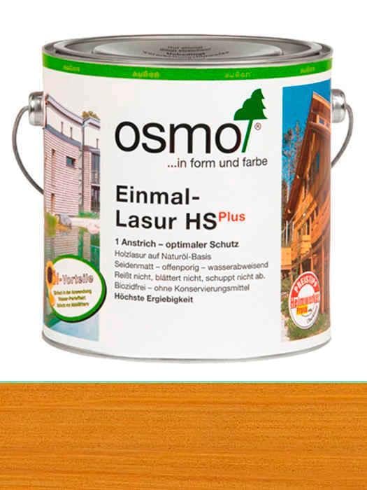 Лазурь Einmal-Lasur Hs Osmo однослойная для всех видов деревянных поверхностей 2,5 л 9206 Светлый дуб