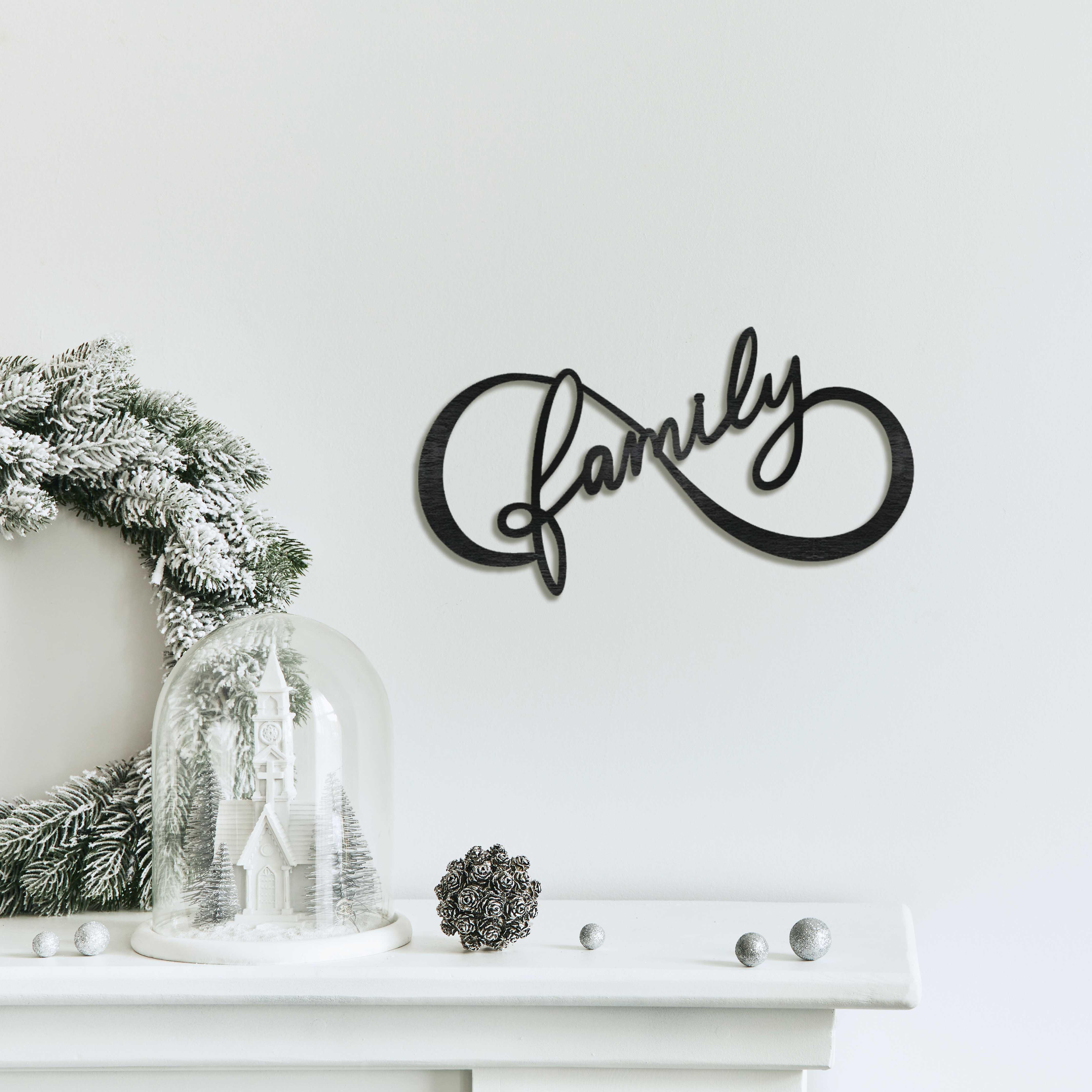 Декоративне панно Нескінченність 70 см Чорний (01021-чор-70)