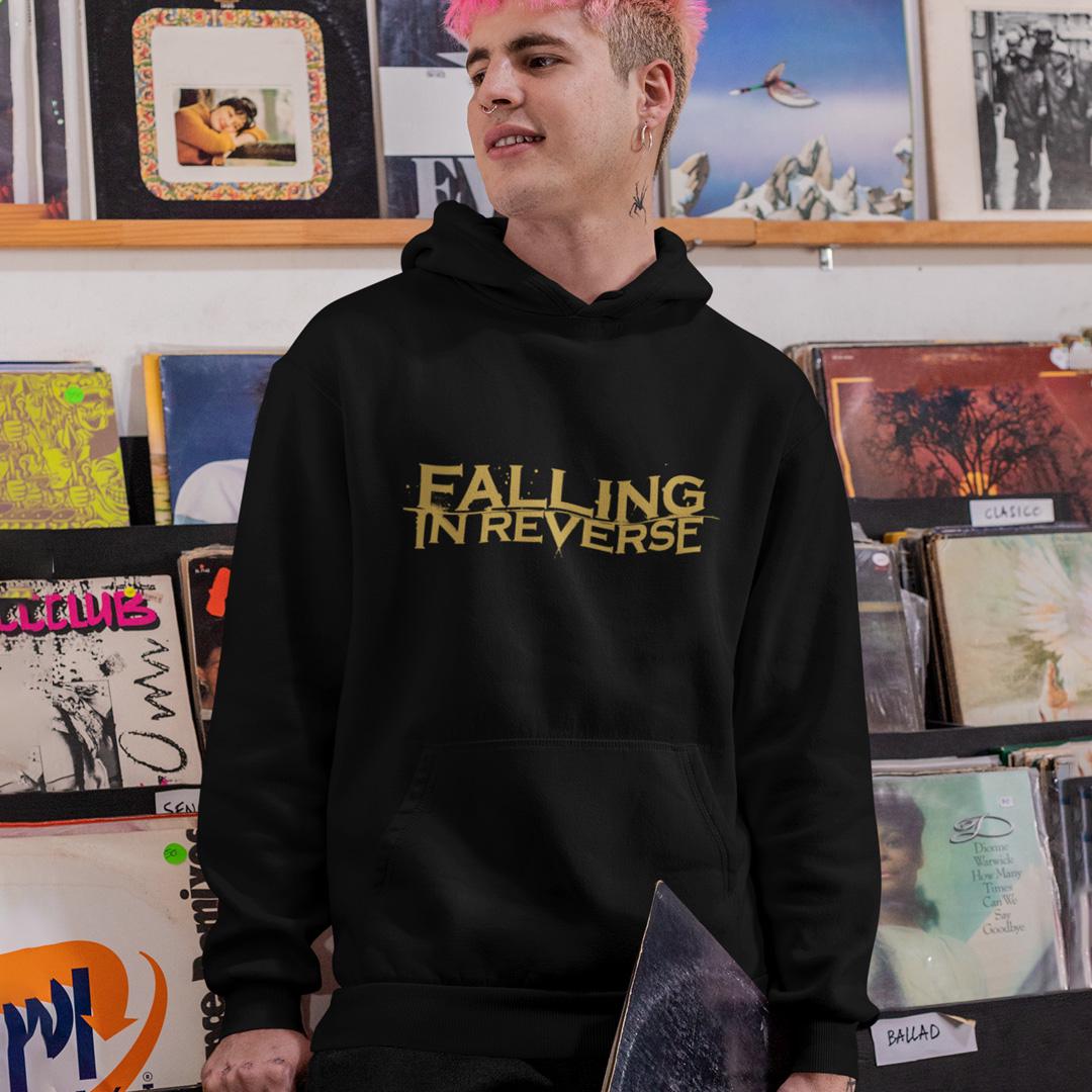 Худи флисовый унисекс Falling In Reverse Just Like You 2015  2XL Черный