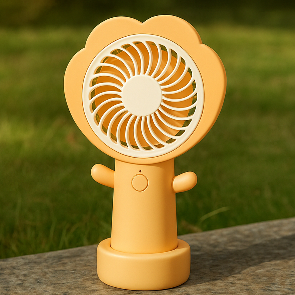 Вентилятор портативний на акумуляторі та USB Квітка Помаранчевий (51-пом-BT-8861) - фото 10 Вентилятор портативний на акумуляторі та USB Квітка Помаранчевий (51-пом-BT-8861) - фото 10