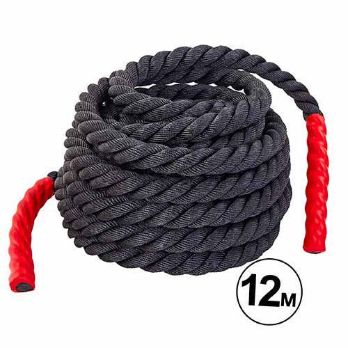 Канат для кросфіту Combat Battle Rope FI-5311 12м Чорний (56363154) - фото 4