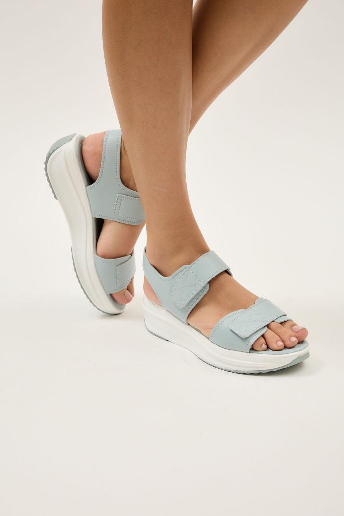 Сандалии женские LONZA на платформе р. 40 Голубой (198407) - фото 4