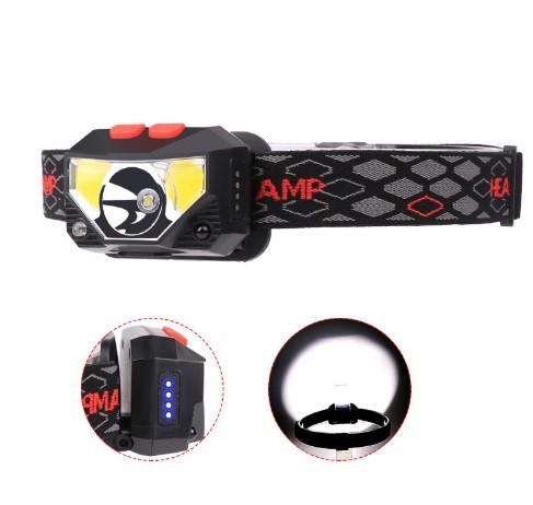 Налобный фонарь XANES 826A c датчиком движения (5721933) - фото 2 Налобный фонарь XANES 826A c датчиком движения (5721933) - фото 2