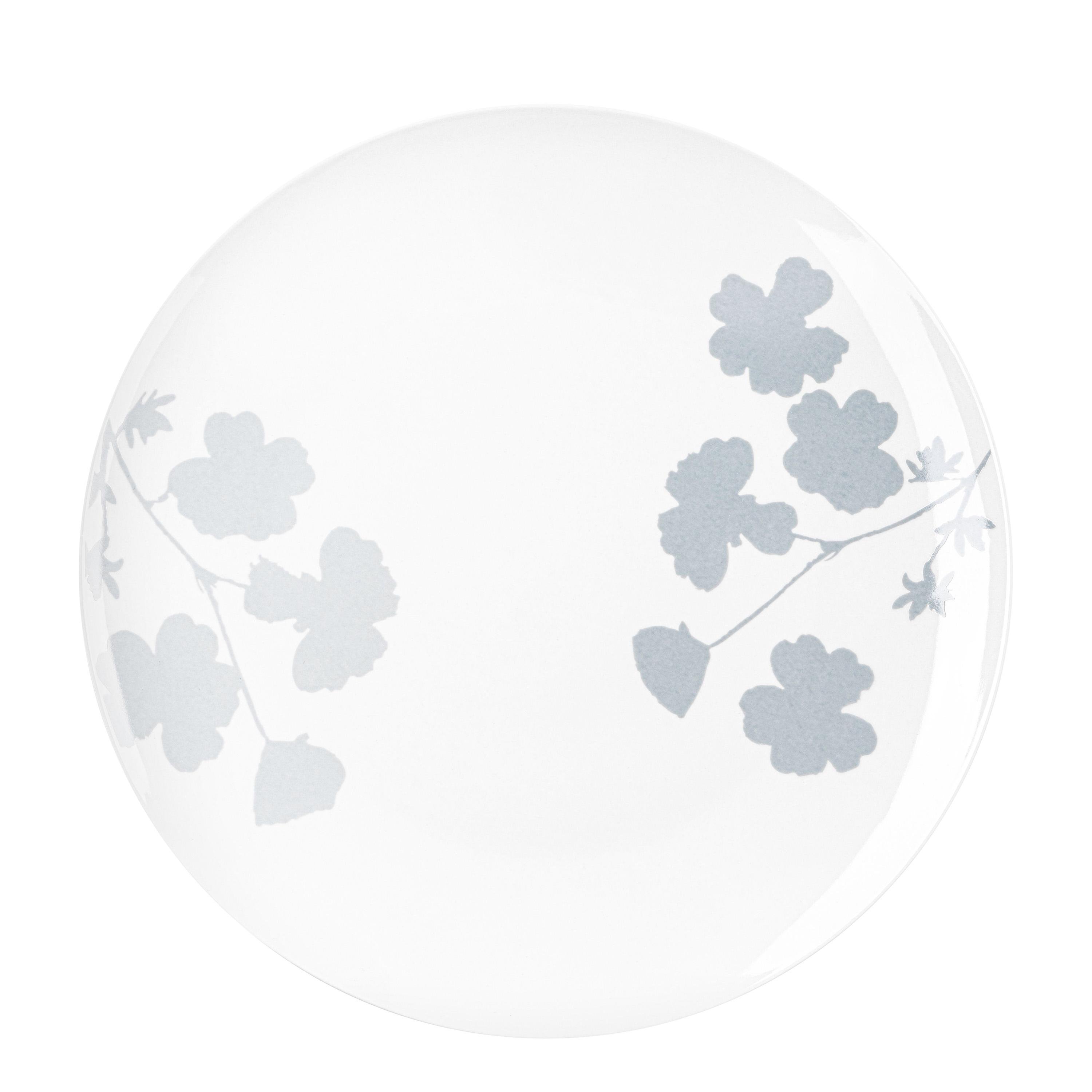 Тарілка обідня Ardesto Capri 26,8 см Білий з блакитним (AR0427CWB)