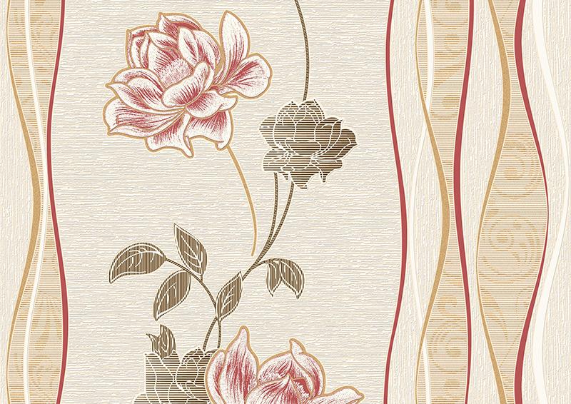 Обои виниловые CROCUS Лаура на бумажной основе 0,53 м 10802)