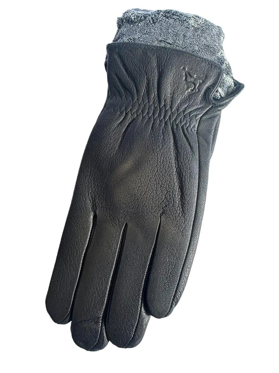 Перчатки мужские кожаные S-113 р. 10 Черный (DR017449) - фото 1