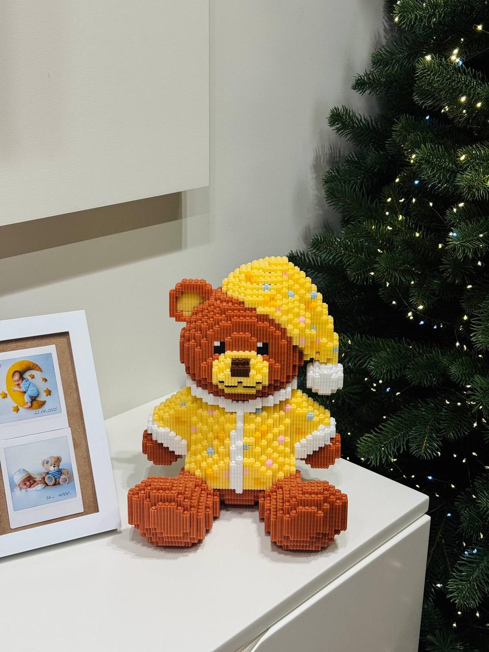 Конструктор 3D Bearbrick Ведмедь в пижаме 29 см 6000 деталей (2829300697)