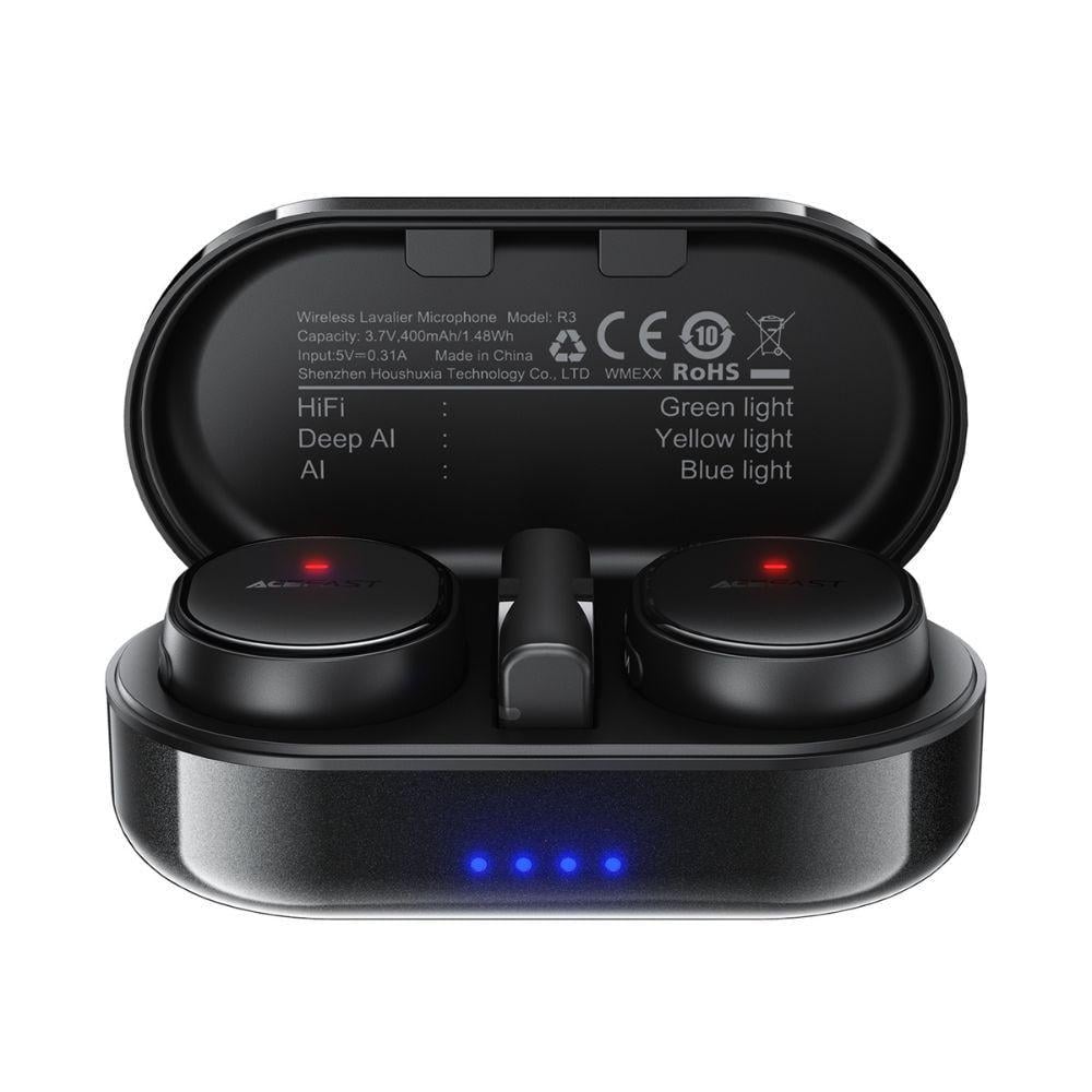 Микрофонная система беспроводная Acefast R3 dual-mic Type-C Black (24953)