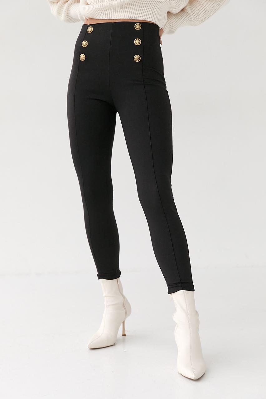 Лосины трикотажные с пуговицами M Черный (1994)