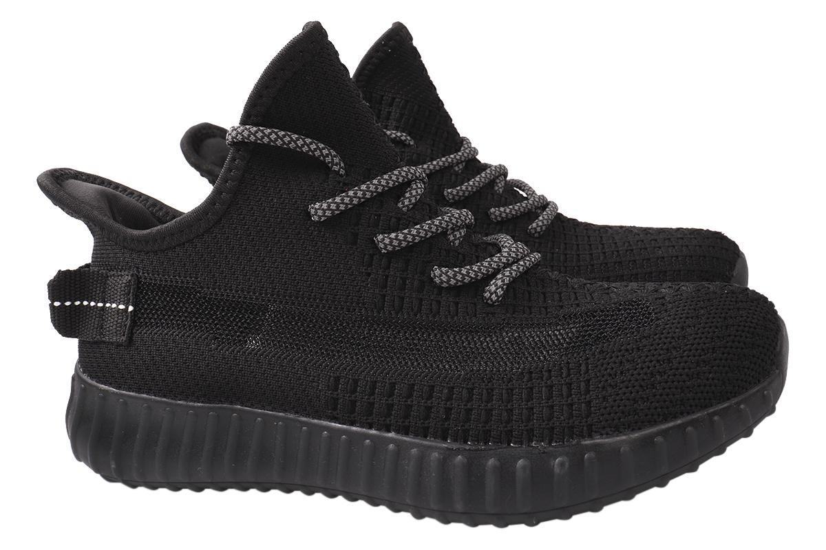 Кроссовки женские Vikonty из текстиля на низком ходу на шнуровке р. 36 Черный (136-20/21LK)