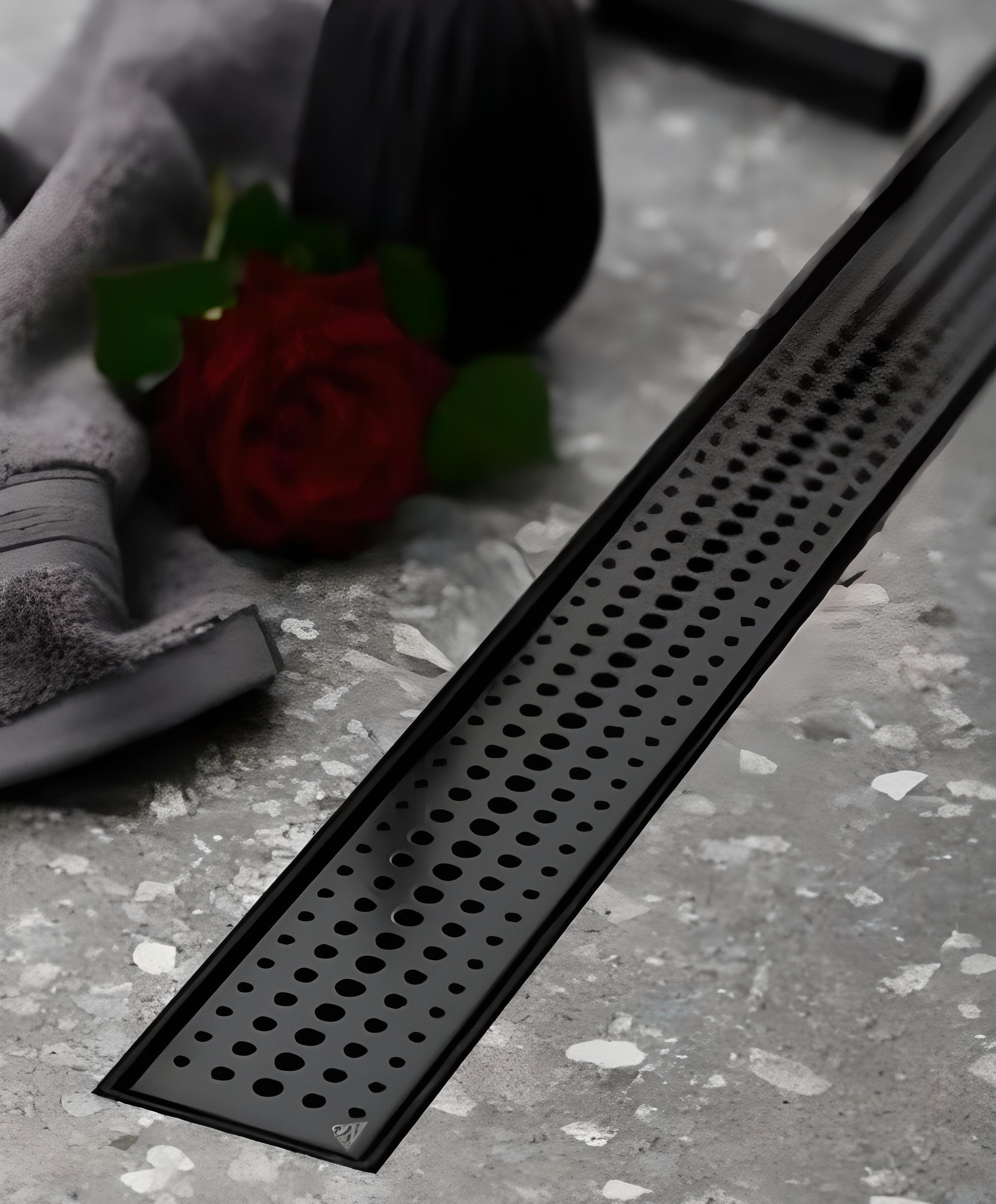 Трап-канал душовий з сухим сифоном 650 мм Чорний (CH 650 DС) - фото 2 Трап-канал душовий з сухим сифоном 650 мм Чорний (CH 650 DС) - фото 2