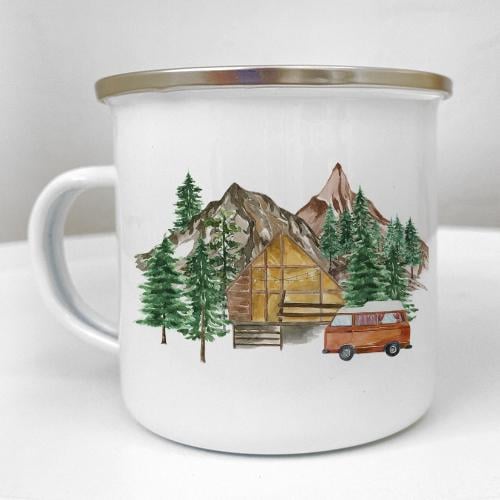 Кружка металлическая Camper "Шукаю красиве місце, щоб заблукати" 250 мл (KRM_23S150)