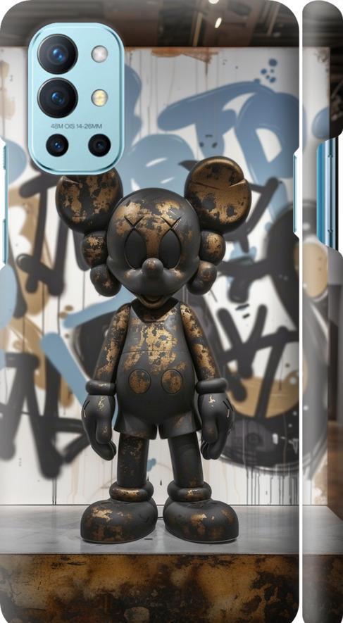 Чехол на OnePlus 9R Bronze kaws v2 (6098m-2326-42517)
