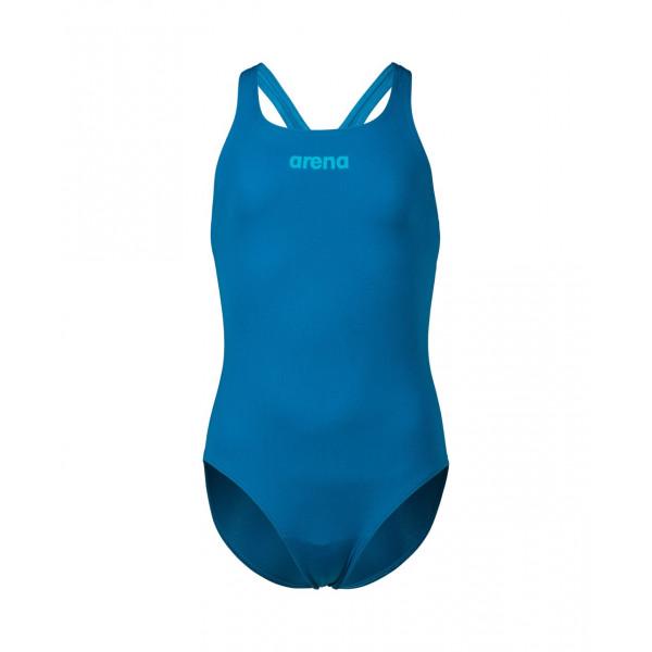 Купальник закритий для дівчат Arena TEAM SWIMSUIT SWIM PRO SOLID 128 см Блакитний (3468336992647) - фото 2