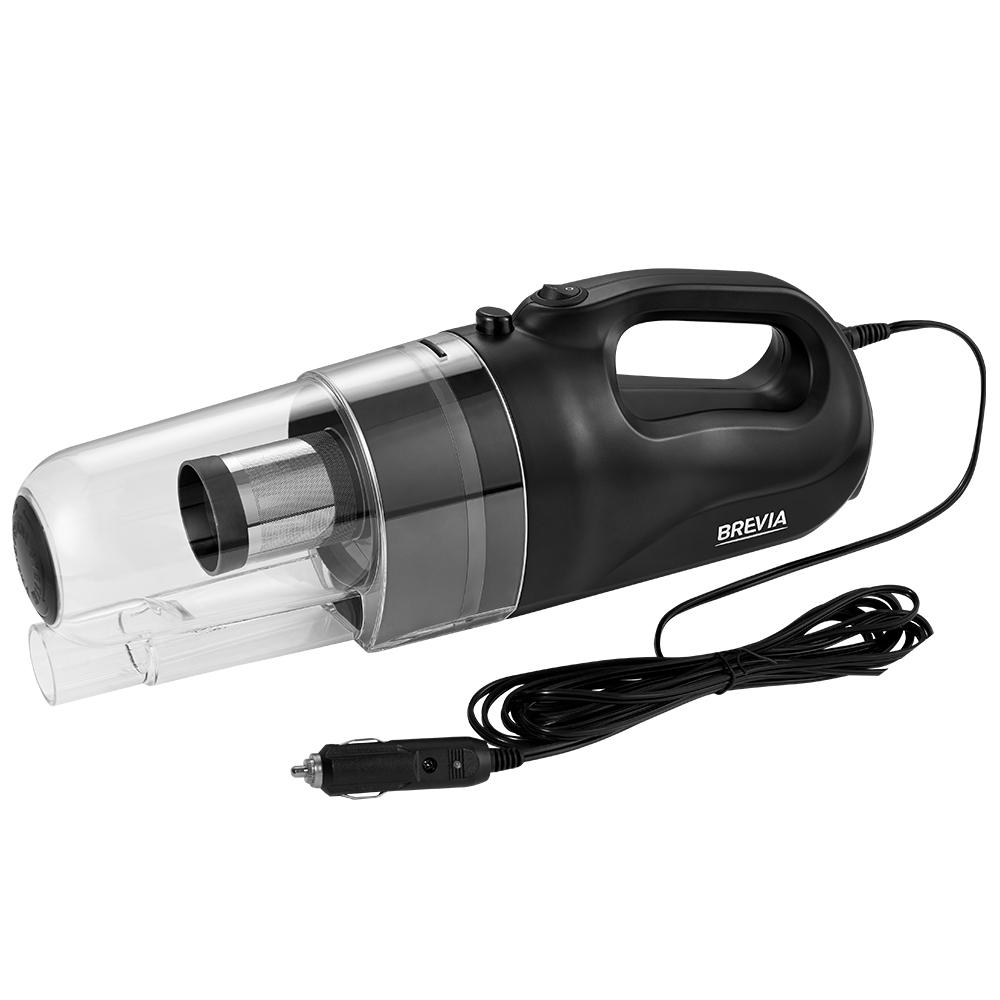 Пылесос автомобильный Brevia 150 Вт 4,5 кПа от прикуривателя Серый (30200CB)