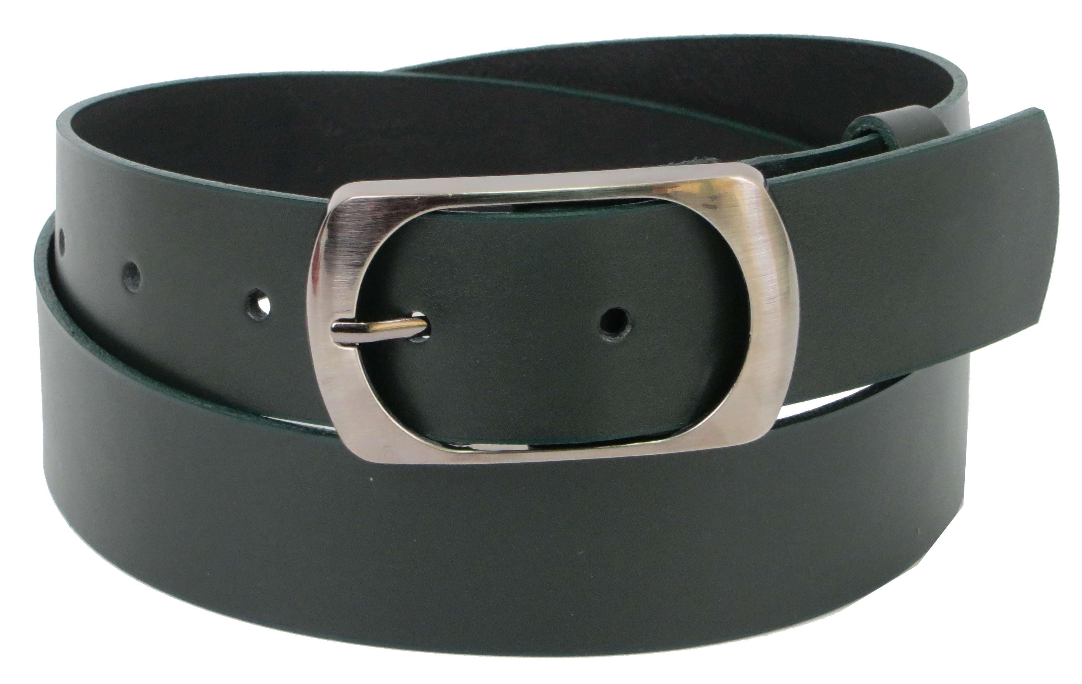Ремень женский 4U Cavaldi кожаный Зеленый (Pd41 dark green)