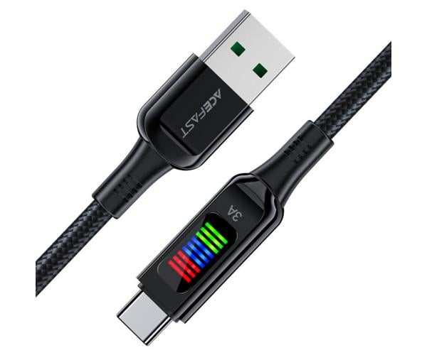 Кабель Data Acefast C7-04 USB-Type-C 3A 1,2 м Black (066974316282785) - фото 2 Кабель Data Acefast C7-04 USB-Type-C 3A 1,2 м Black (066974316282785) - фото 2