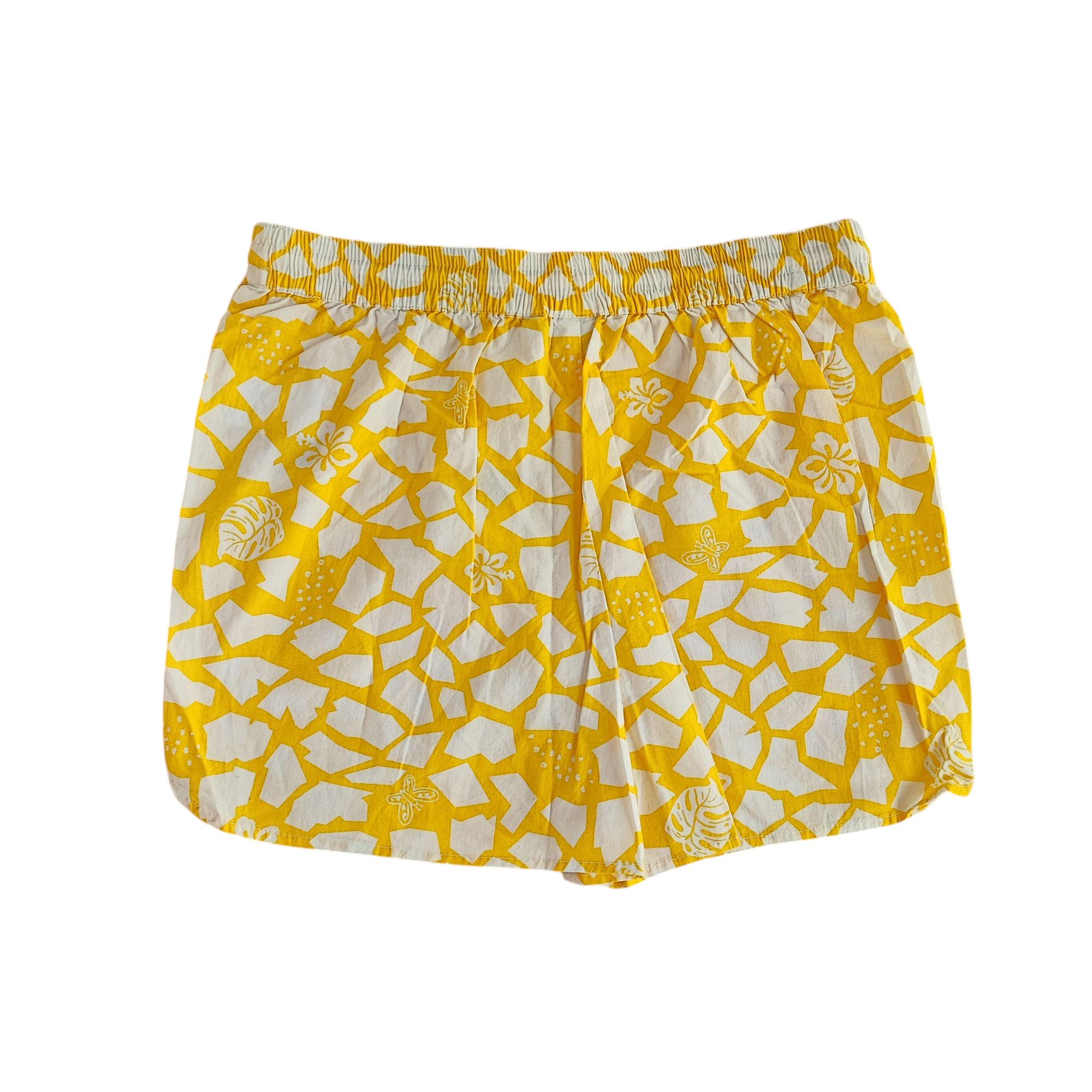 Шорти дитячі для дівчинки MO 122-128 см Жовтий Білий (250313077C) - фото 3 Шорти дитячі для дівчинки MO 122-128 см Жовтий Білий (250313077C) - фото 3