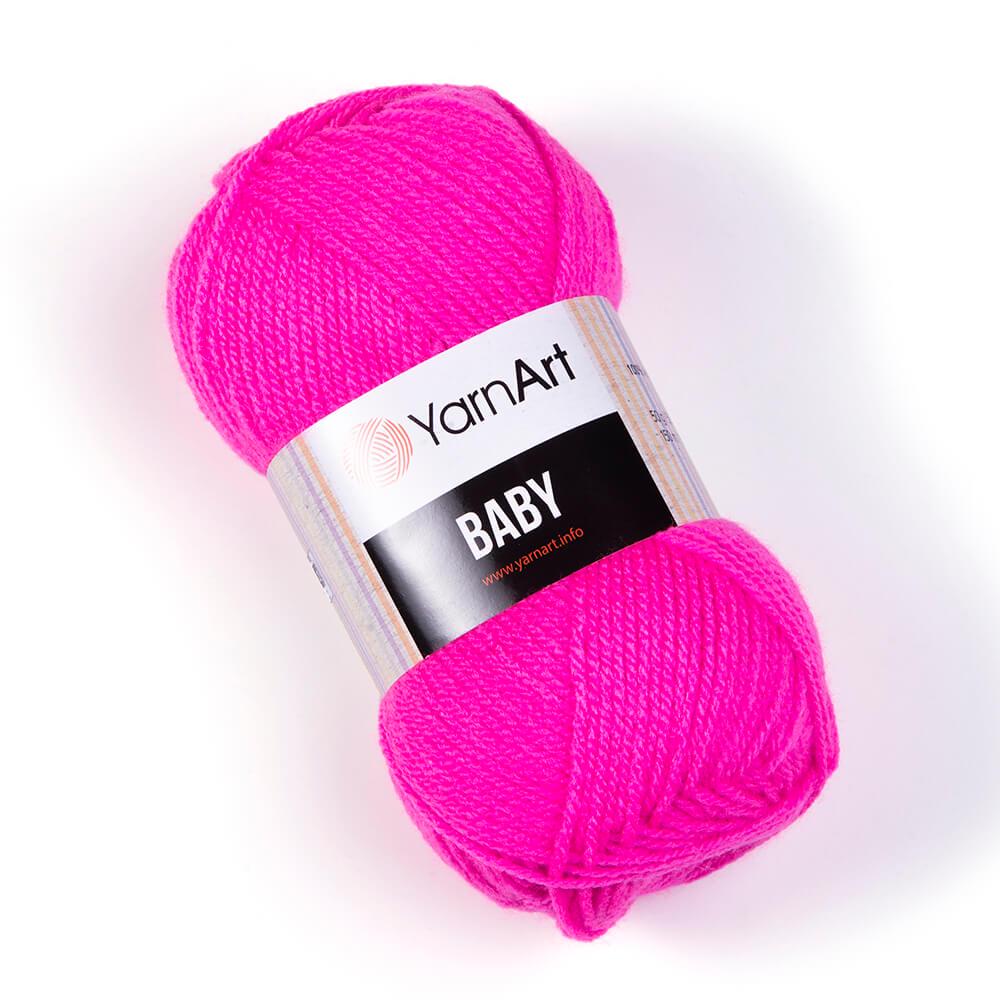 Пряжа YarnArt Baby 174 Ярко-розовый (5994)