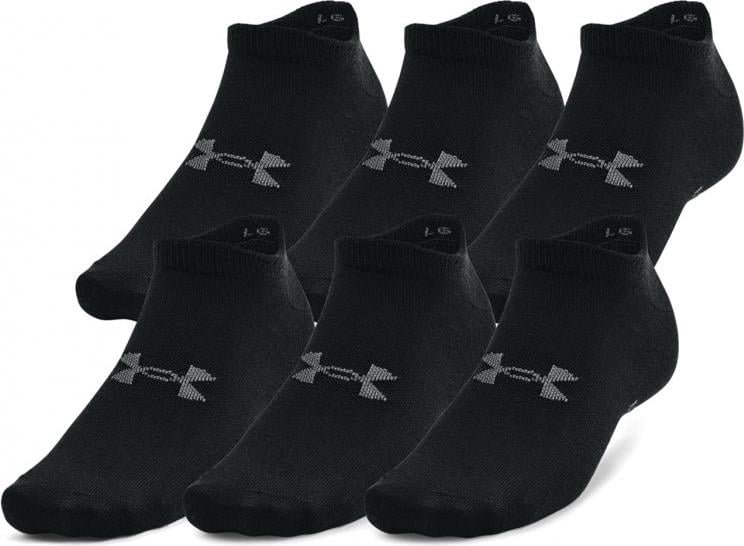 Носки Under Armour ESSENTIAL NO SHOW 6PK 6 пар S Черный (1370542-001)