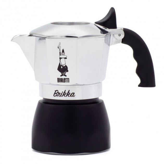 Гейзерная кофеварка Bialetti New Brikka алюминиевая 90 мл (0007312)