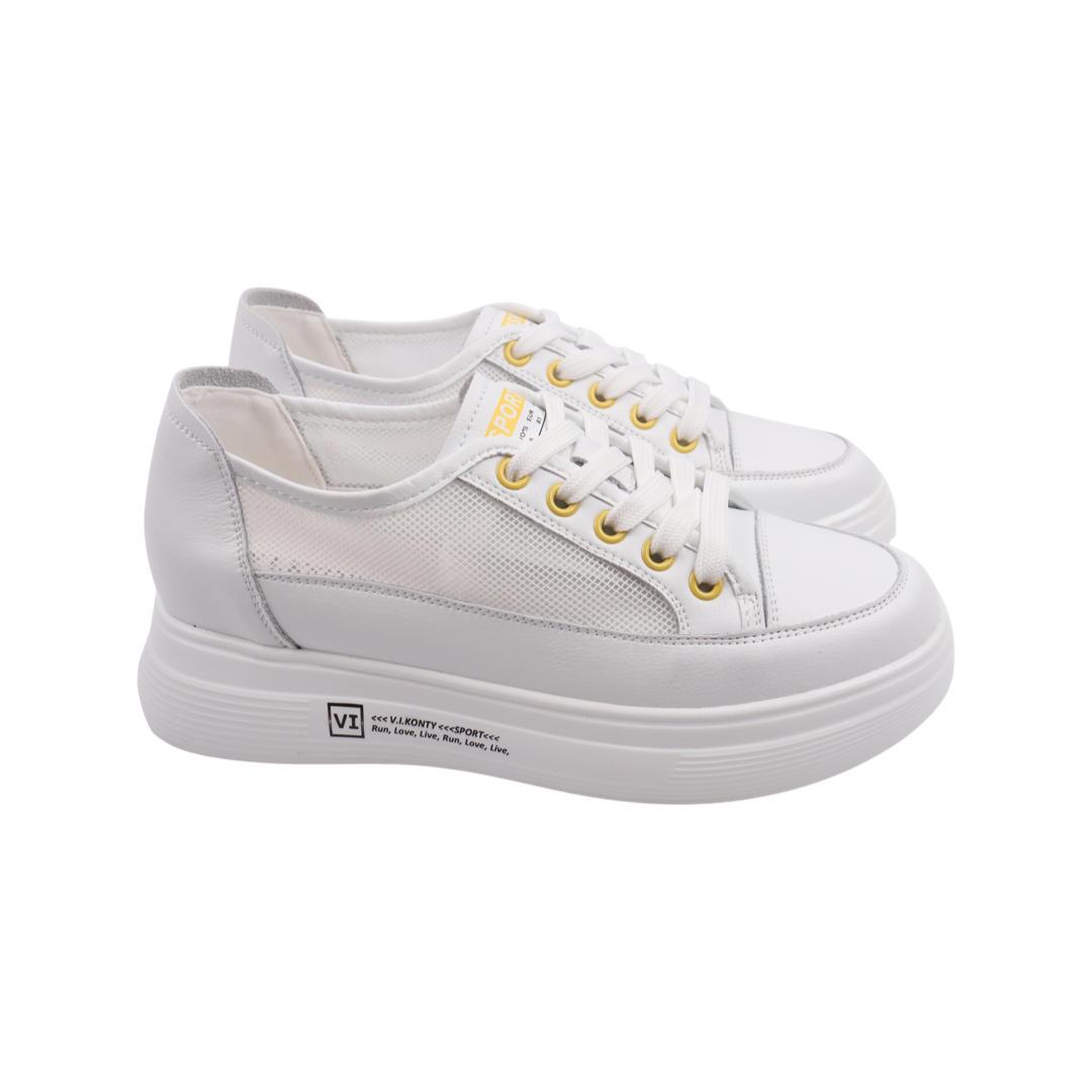 Туфлі жіночі Vikonty зі шкіри р. 39 Білий (368-22LTC) Туфлі жіночі Vikonty зі шкіри р. 39 Білий (368-22LTC)