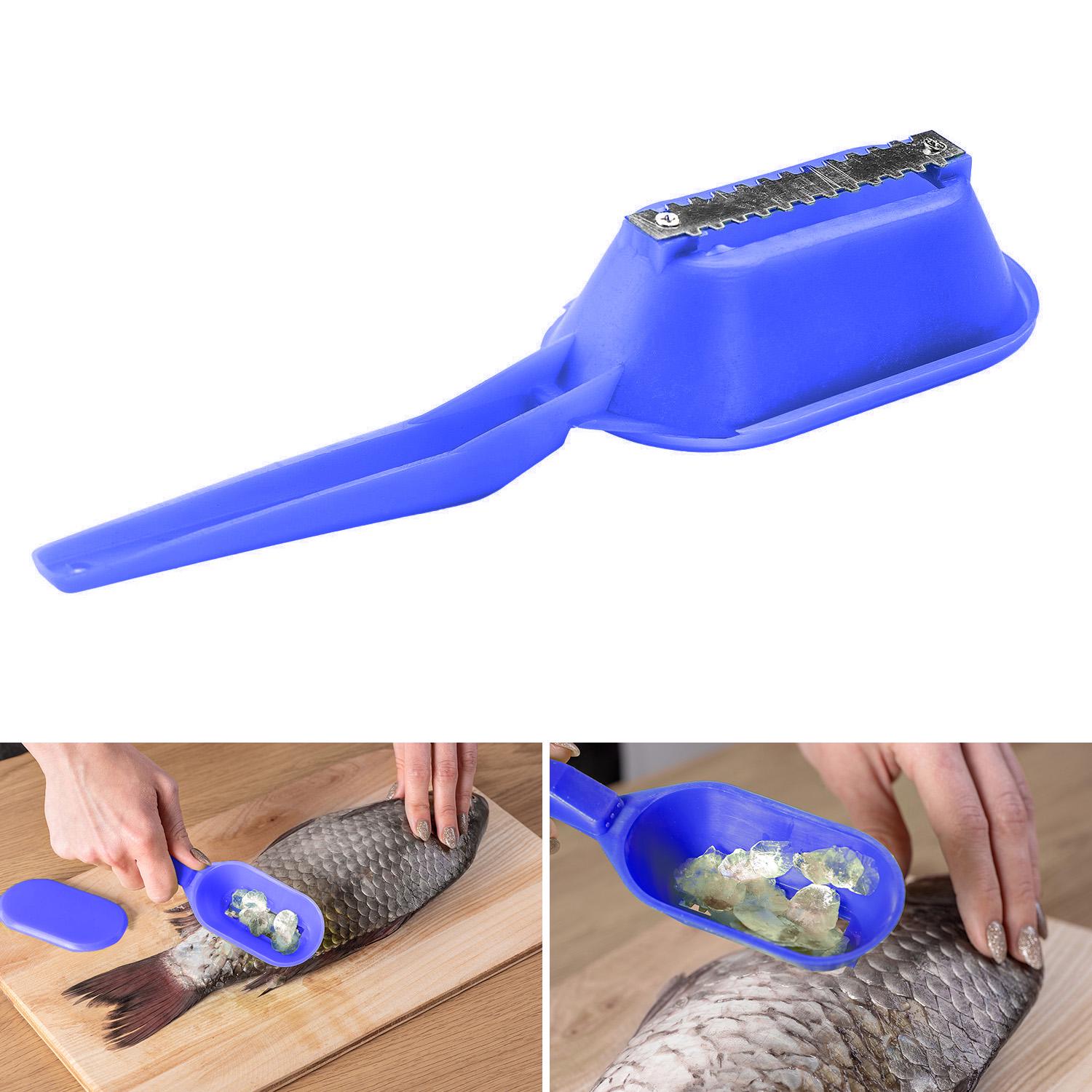 Рибочистка з контейнером 20 см Синій (2019755643) - фото 2 Рибочистка з контейнером 20 см Синій (2019755643) - фото 2