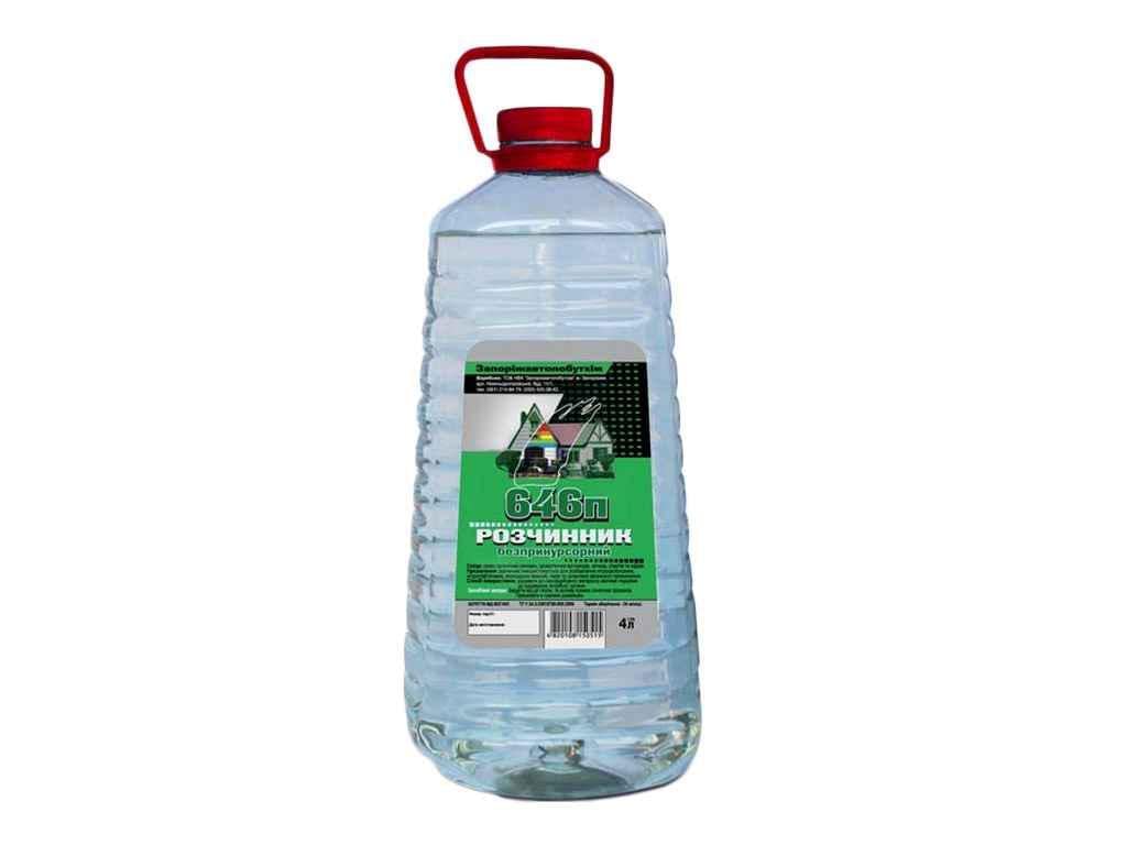 Растворитель Запорожье Авто Быт Хим 4 л 3,2 кг 646 б/п (313925)