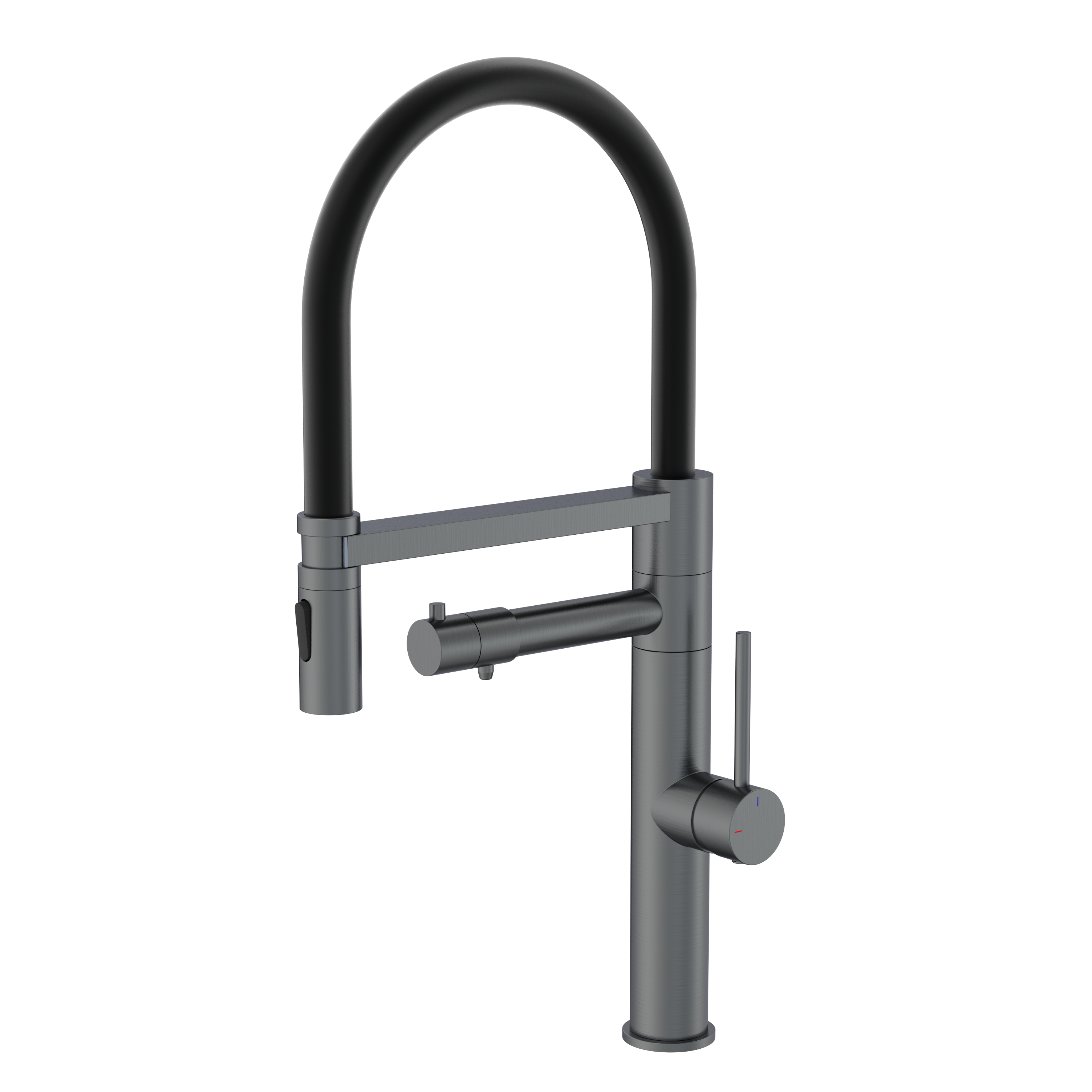 Кухонный смеситель Gunter&Hauer RITTER Gun Metal (7160)