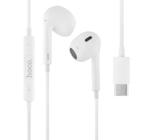 Наушники Hoco M1 Max crystal earphones для Type-C with mic Белый (2818616127)