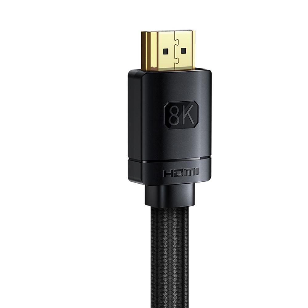 Кабель HDMI 2.1 8K BASEUS High Definition Series HDMI на HDMI Adapter Cable 1 м 8K HDMI2.1 Black - фото 2
