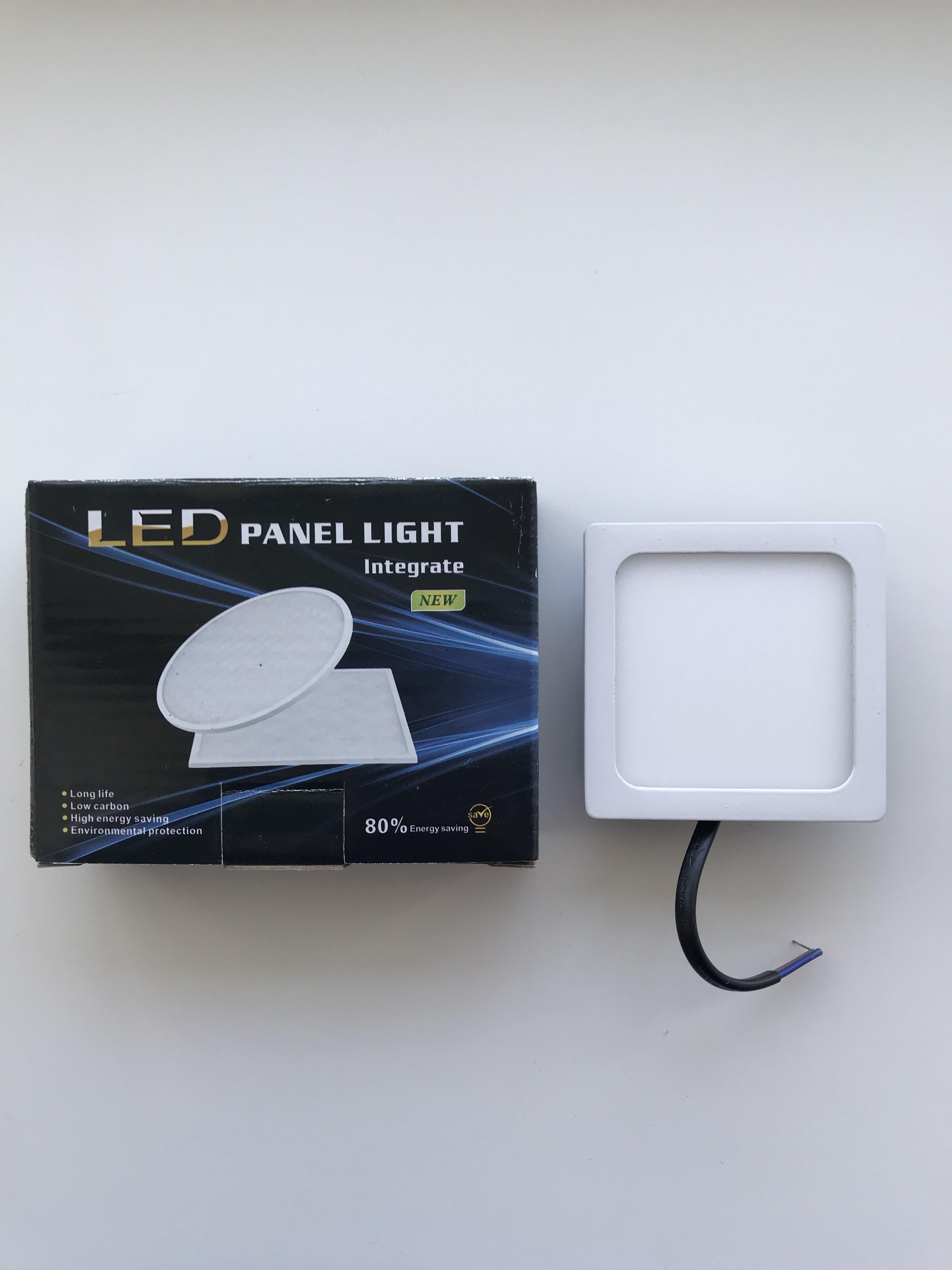 Світильник світлодіодний врізний квадрат 5 Вт 5W 220V 4000К (102237)