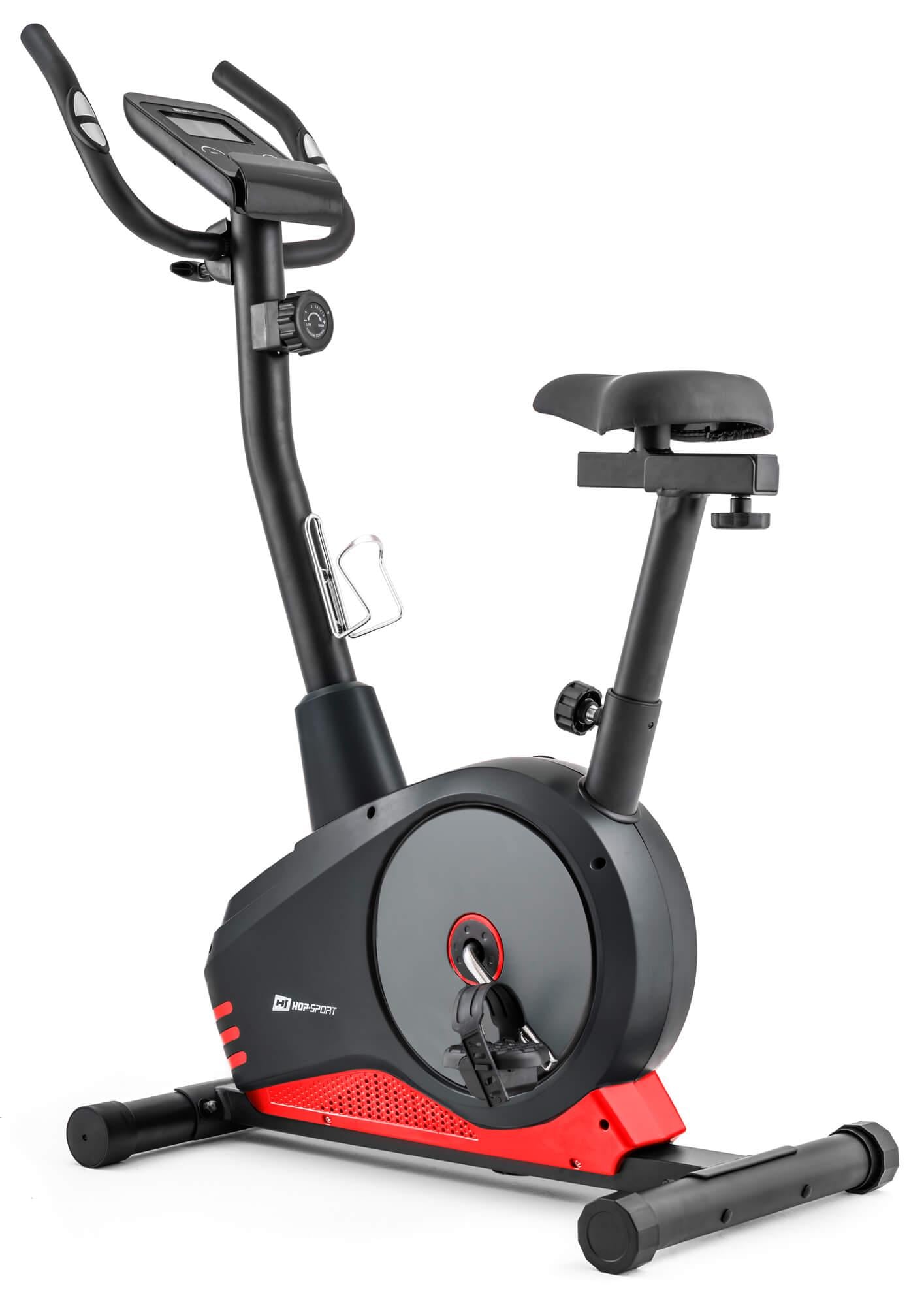 Велотренажер магнитный Hop-Sport HS-2080 Spark 2020 Черно-красный