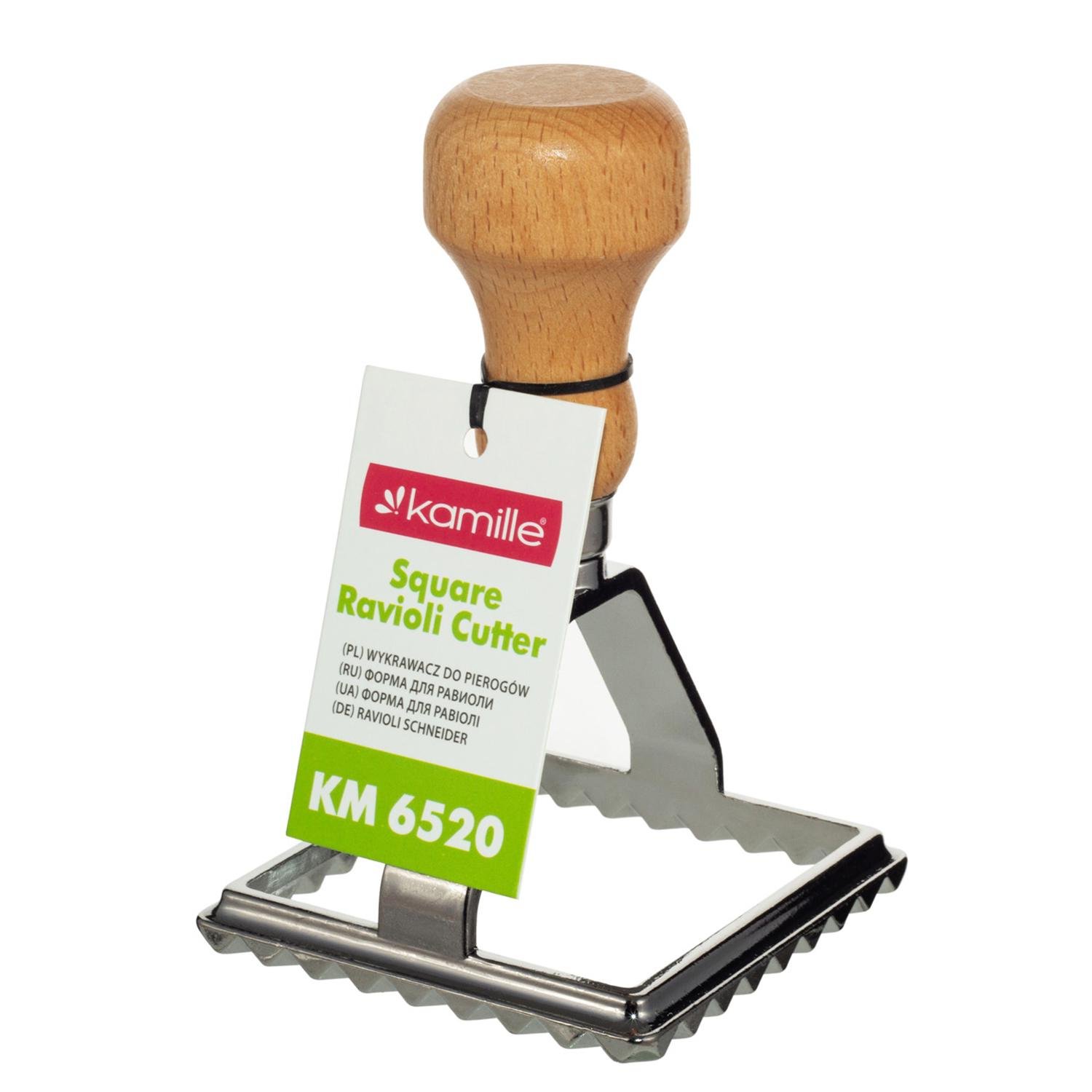 Форма вырубка для пельменей/равиоли/вареников/печенья с деревянной ручкой квадратная 7х7 см (87011) - фото 3 Форма вырубка для пельменей/равиоли/вареников/печенья с деревянной ручкой квадратная 7х7 см (87011) - фото 3