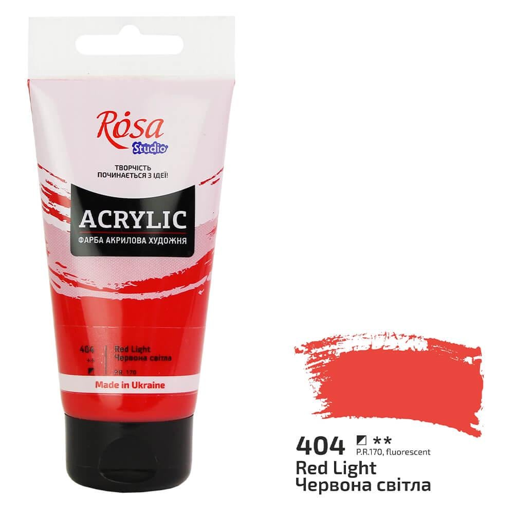 Акрилова фарба Rosa Studio 404 75 мл Червоний світлий (32241404) - фото 1 Акрилова фарба Rosa Studio 404 75 мл Червоний світлий (32241404) - фото 1