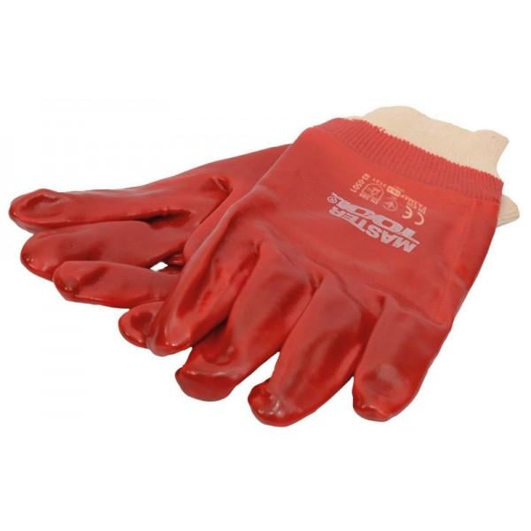 Перчатки кислотостойкие MasterTool GM ПВх10,5" Красный (83-0501) - фото 3