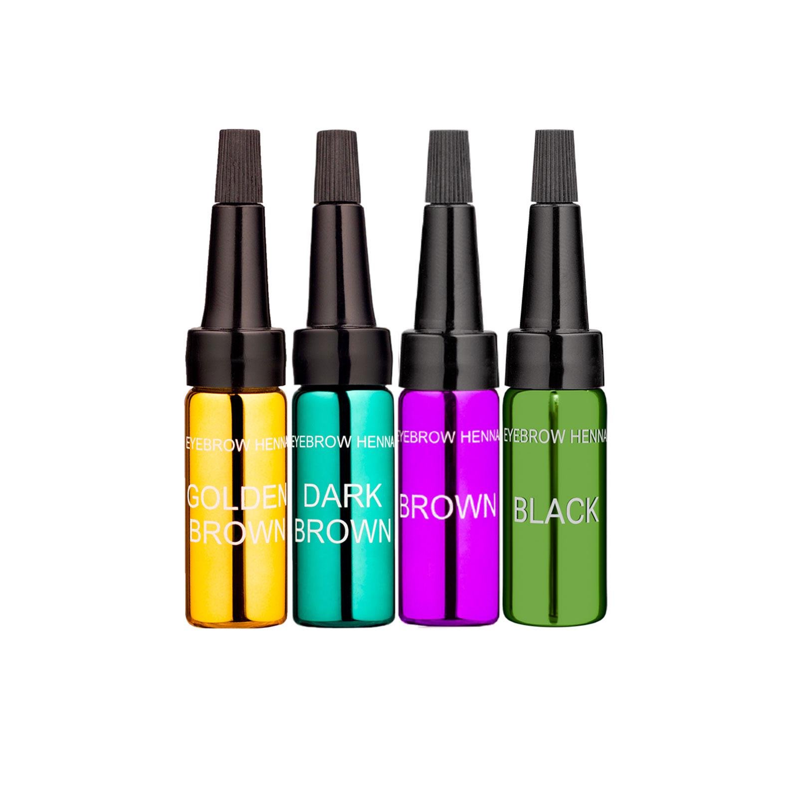 Хна EKKO BEAUTY набор из 4-х оттенков 4 шт. по 5 мл (4164929)