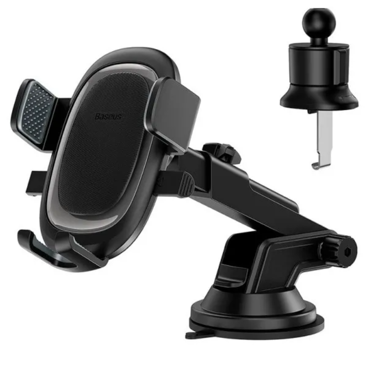 Тримач BASEUS UltraControl Pro Series Clamp-Type Car Holder Set Black (C40351600113-00) - фото 4