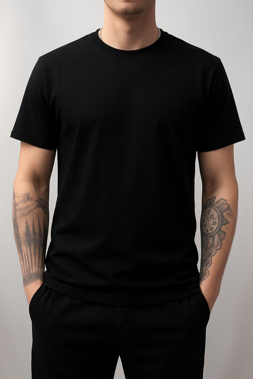 Футболка трикотаж р. 46 Черный