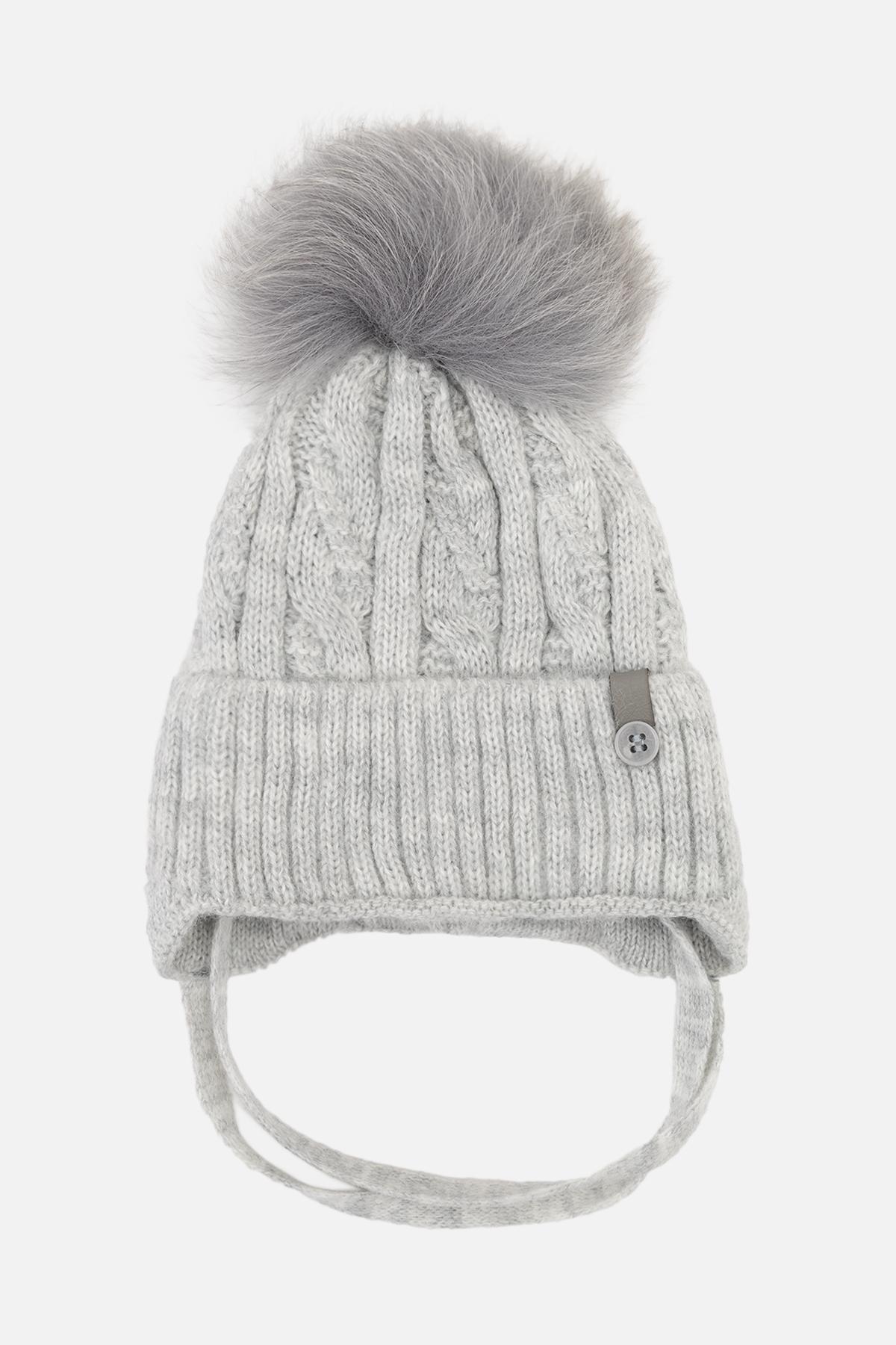 Шапка для мальчика 40-42 см Серый (ЦБ-00263334)