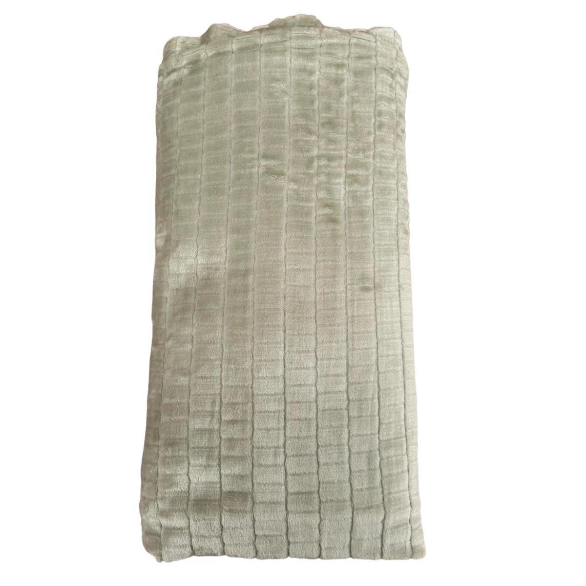 Плед Koloco мікрофібра полуторний 150х200 см Фісташковий (37402) - фото 1