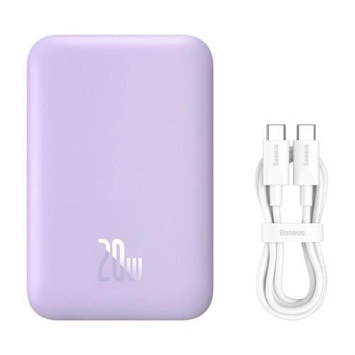 Повербанк Baseus Magnetic Mini 5000 mAh 20 W 2в1 QC3.0+PD3.0 з бездротовою зарядкою Qi 15 W Purple (P10022107513-00) - фото 7