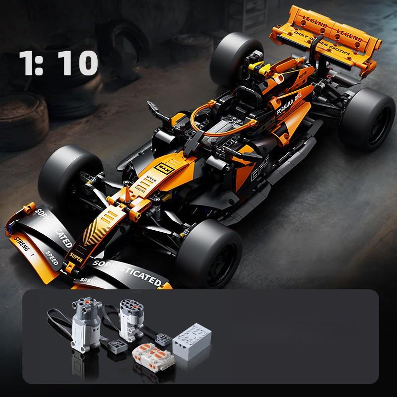 Конструктор на радиоуправлении 1:10 McLaren F1 56 см Формула 1 гоночная машина с мотором и пультом Оранжевый - фото 2