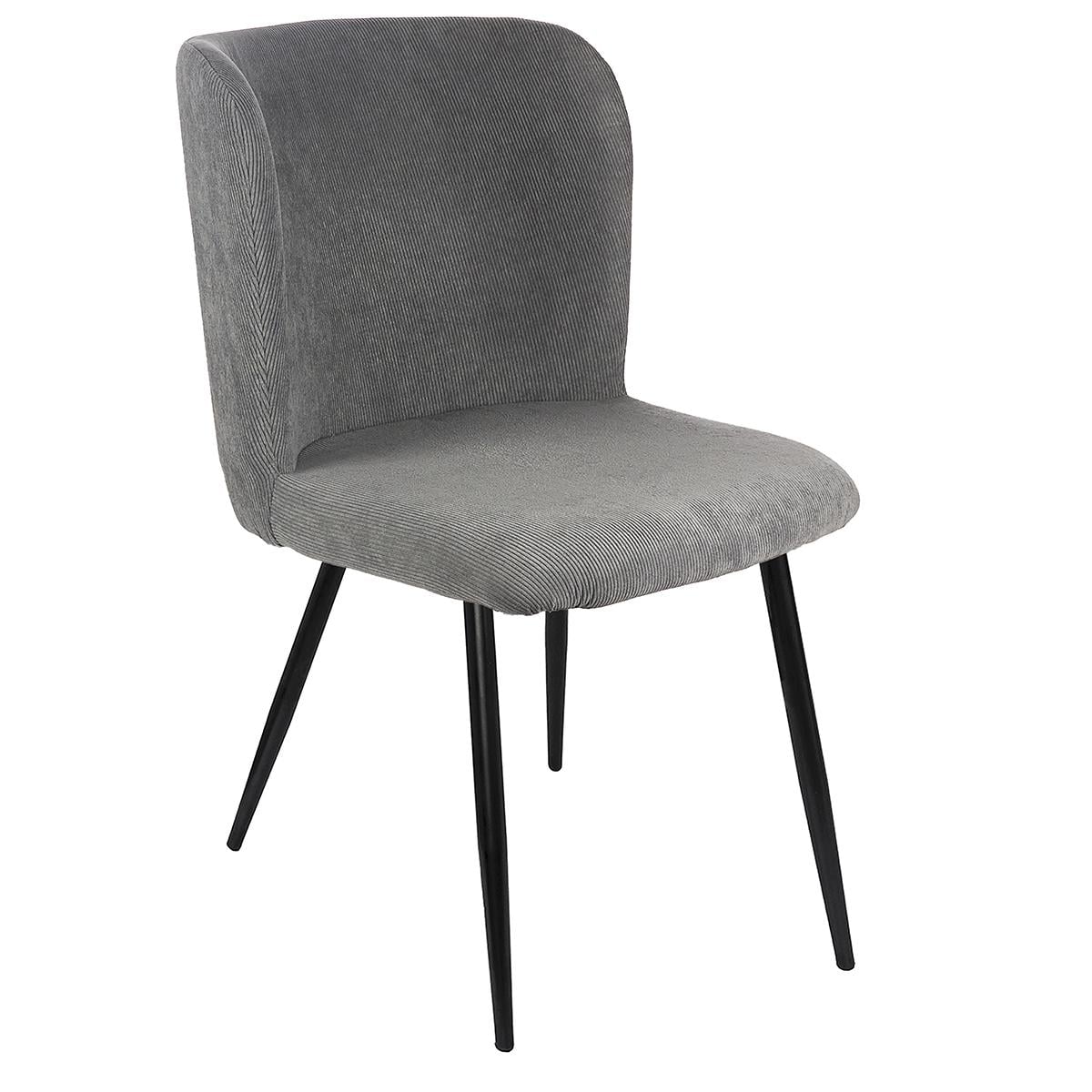 Кухонный стул Fly BL F-11 из металла/ткань вельвет Темно-серый (48320)