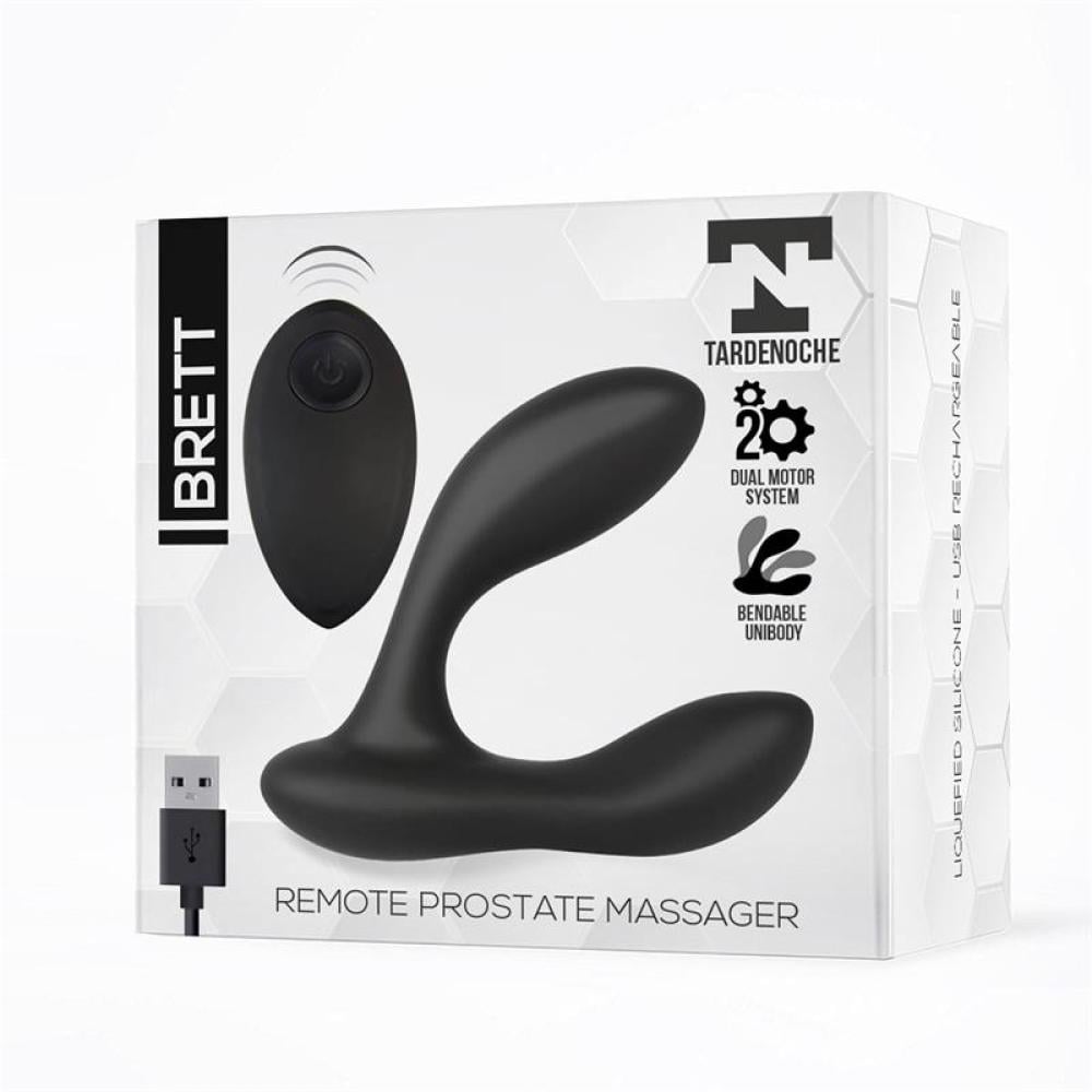 Массажер простаты Brett Prostate Massager Remote Control Usb Liquid Silicone