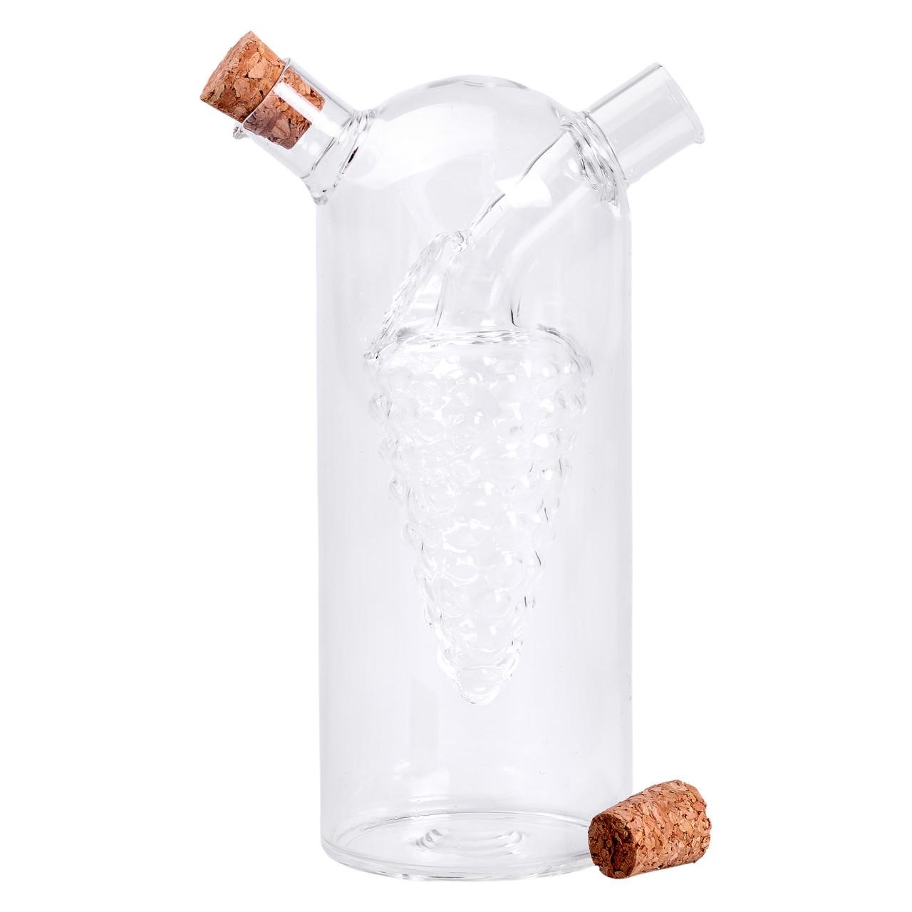 Пляшка для олії та оцту 2в1 скляна 380 мл (HP-34-14) - фото 3 Пляшка для олії та оцту 2в1 скляна 380 мл (HP-34-14) - фото 3