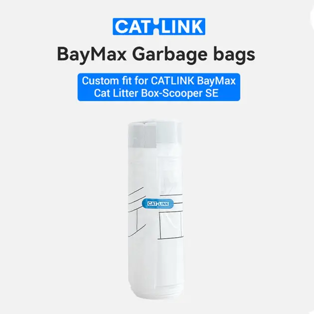 Мешки для мусора CATLINK For BAYMAX Cat Litter Box 2 рулона 40 пакетов - фото 3